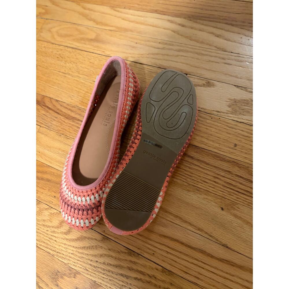 Gentle souls by Kenneth Cole Mable macrame pink flats size 7 new - Picture 5 of 5